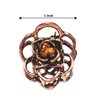 6PCS Women Lady Mini Hair Claw Jaw Hair Clip Fashion Metal Alloy Rhinestone Hairpin Hair Cla Hair Accessories (Bronze)