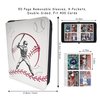 Rucher Baseball Card Binder with Sleeves 400 Pockets. Baseball Sport Trading Cards Protector Holder Album for 2024 2025 Compatible with Topps. Birthday Gifts for Sport Fans and Collectors. (White)