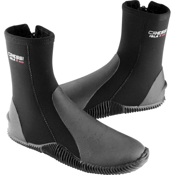 Cressi Unisex Adult 5mm Thickness Diving Boots, Black/Black, US Man 12 US Lady 13