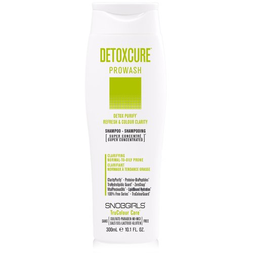 SNOBGIRLS DETOXCURE Clarifying Shampoo - Refresh & Colour Clarity for Normal to Oily Prone Hair, Clarifying shampoo for build up Vegan shampoo for oily hair with Argan Oil & Moringa Salon Hair Care