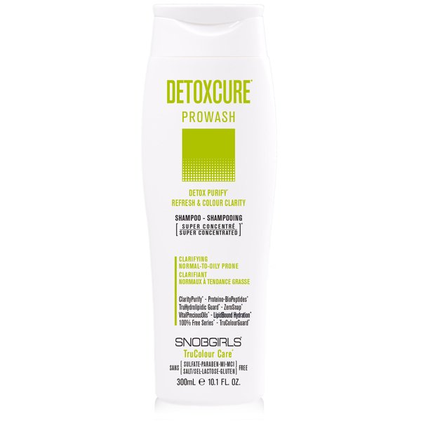 SNOBGIRLS DETOXCURE Clarifying Shampoo - Refresh & Colour Clarity for Normal to Oily Prone Hair, Clarifying shampoo for build up Vegan shampoo for oily hair with Argan Oil & Moringa Salon Hair Care