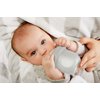 Boon Nursh Reusable Silicone Baby Bottle with Collapsible Silicone Pouch Design - Everyday Baby Essentials - Stage 1 Slow Flow Baby Bottles - Gray - 4 Oz