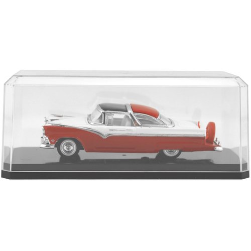 Pioneer Plastics 143C-BB Clear Plastic Display Case with Black Base for 1:43 Scale Cars, 6.125" W x 2.625" D x 2.25" H, Pack of 2