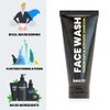 Ballsy Men's Face Wash, Light Exfoliating with Activated Charcoal, Kaolin Clay, and Plant Extracts for Soothing Skin 6 Fl oz