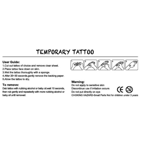 Harris Walz Temporary Tattoos for Adults, approx. 2"x1", 25 count pack