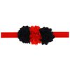 Black Red Flower Headband for Baby Girls Black Flower Red Hair Band Headdress JBC17 (4 Pcs-Set)