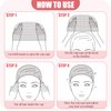 6Pcs Wig Caps, MORGLES 4Pcs Nylon Wig Caps with 2Pcs Mesh Net Wig Cap Stocking Wig Caps for Lace Front Wig Nude Cap for Women