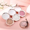 ONLYBETTER Highlighter Makeup, Cream Highlighter, Face Highlighter, Long Lasting Glitter Highlighter Makeup Palette - Silver White Highlighter