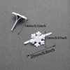 ITROLLE Snowflake Brad 200PCS Snowflakes Shape Split Pins Split Pins Paper Fasteners for Winter Cardmaking Scrapbooking DIY Art Craft Craft Pushpin