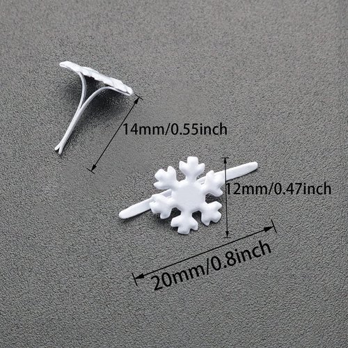ITROLLE Snowflake Brad 200PCS Snowflakes Shape Split Pins Split Pins Paper Fasteners for Winter Cardmaking Scrapbooking DIY Art Craft Craft Pushpin