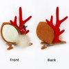 Christmas Hair Clips Cute Reindeer Antlers Xmas Hair Pins Deer Horns Ears Hairclips Christmas Beauty Headdresses Headband Elk Antler Barrettes Hair Hoop for Women Girls Kids Adults Party Favors(red)