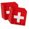 Switzerland Flag Birthday Party Supplies Set Plates Napkins Cups Tableware Kit for 16