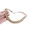 Hairro Braided Hairband Plaited Headband with Synthetic Hair - Elastic Stretch 3 Strands For Women Girls 27g #26/613 Blonde