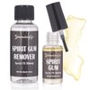 Paminify Spirit Gum Adhesive and Remover Kit - 5ml Spirit Gum + 30ml SFX Makeup Remover Set, Professional Prosthetic Make Up Glue for Halloween,Stage, Cosplay,Special FX Costume
