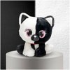 GUND P.Lushes Designer Fashion Pets Lady Luna Cat Premium Stuffed Animal Soft Plush, Black and White, 6”