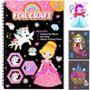 Art & Craft Activity,Foil Craft Princess DIY Fun Art Kits,No Mess Creative Foil Art Kits Set Drawing Game for Kids,Birthday Gifts Crafts Supplies Travel Toys for Girls Boys Ages 4 5 6 7 8 9 Year Old