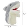 Hand Puppet Realistic Plush Animal Hand Puppet Children's Animal Glove Toy Little Finger Mini puppetshark Toys (Shark)