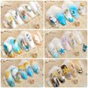 2 Boxes Summer Beach Nail Art Rhinestones Accessories Ocean Theme Shell Starfish Conch Nail Studs Sea Series Nail Art Rivets Charms Supplies for Nail Art Designs DIY Manicure Decoration（1-2）