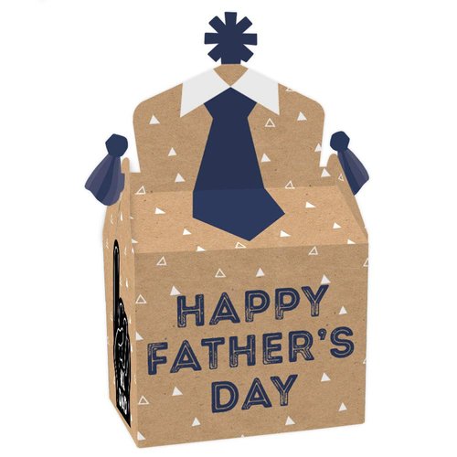 Big Dot of Happiness My Dad is Rad - Treat Box Party Favors - Father’s Day Party Goodie Gable Box...