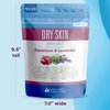 Dry Skin Bath Salt 32 Ounces Epsom Salt with Natural Geranium, Lavender, Ylang Ylang, and Lemon Essential Oils Plus Vitamin C in BPA Free Pouch with Easy Press-Lock Seal
