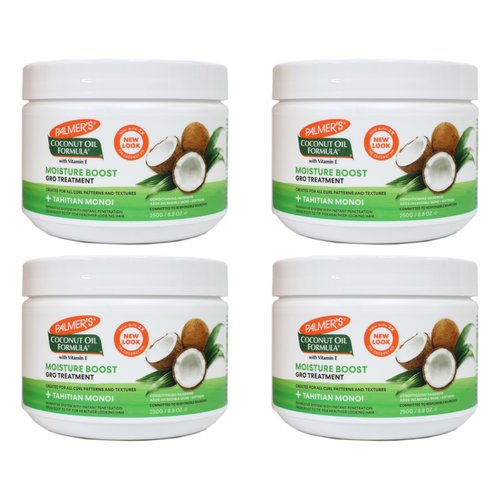 Palmer's Coconut Oil Moisture Gro Hairdress with Vitamin E, 8.8 oz Jar (Pack of 4)