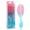 CANDYBRUSH Wet Hair Brush for Blow Dryer Detangling Curved Vented Drying for Straight Fine Hair for Women Round Detangler Soft Bristles Scalp Massage Medium Pink-Blue Colorful Gradient