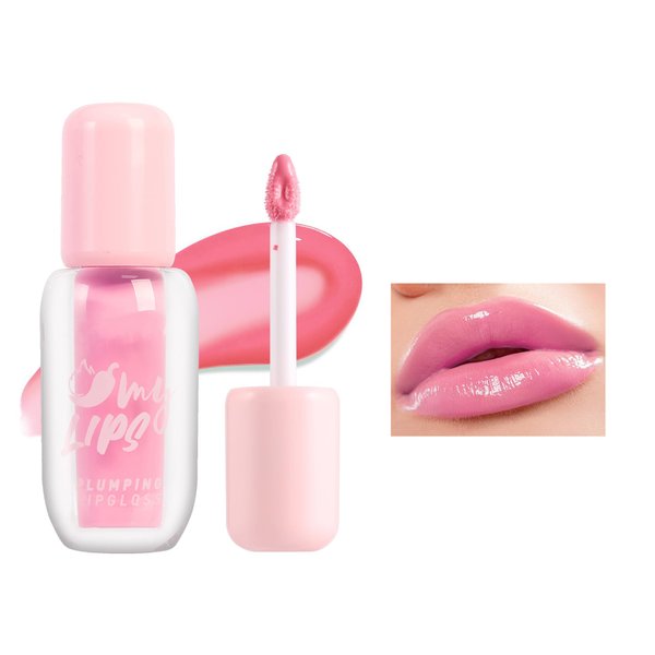 Easilydays Plumping Lip Gloss With Chili Extract, Fuller Lips Instantly! Ultra-Hydrating & Nourishing, Volumizes, High-Shine, Lip Plumping Lip Tint Lipstikc, and Define Your Lips Naturally (B, 01)