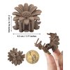 Small Hair Clips Flower Hair Claw Clips for Women 12pcs Matte Small Claw Clips Cute Hair Clips for Girls (Flower - Yellow/Pink/Grey/Coffee/Brown)