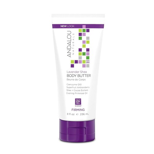 Andalou Naturals Lavender Shea Firming Body Butter, 8 Ounce
