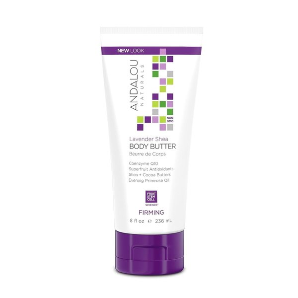 Andalou Naturals Lavender Shea Firming Body Butter, 8 Ounce