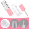 Apausvcm 4Pcs Lip Gloss Tubes, 6ml Empty Lip Gloss Tubes with Wand Refillable Lip Gloss Containers with Rubber Stoppers Lip Balm Bottles for DIY Lipgloss (4 Colors)