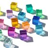 KOAICS Rainbow Crystal Acrylic Cubes Children Learning Color Light Shadow Toy, Stacking Gem Blocks Sensory Building Blocks for Kids(32PCS)…