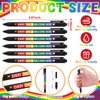 Weekgrat 48 Pcs Pride Ballpoint Pen Pride Month LGBTQ Rainbow Party Favors Black Ink Retractable Ballpoint Pens for Gay Lesbian Pride Gifts Gay Pride Party Supplies Favors Accessories in Bulk