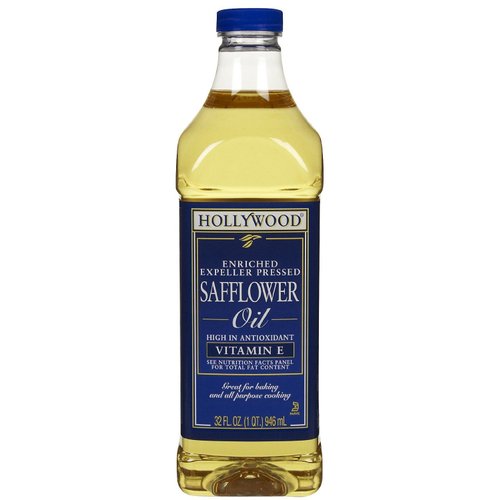 Hollywood Safflower Oil, 32 Ounce Bottles (Pack of 2)