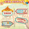 20 Pieces Carnival Decorations Circus Theme Party Directional Signs Carnival Party Signs Welcome to The Circus for Kids Carnival Birthday Party Decorations Supplies