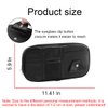 Car Sun Visor Organizer, Sunglass Holder and Storage Pocket, Card Cash Pouch with Multi-Pocket Net Zipper, Case Bag for License Pen Key, Auto Interior Accessories for Truck, SUV, Van (Black)
