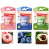 Lip Blam, Lip Butter Sleeping Mask Set Moisturizing and Preventing Dryness, Lip Oil for Dry Lips and Chapped Lips, Include Avocados & Peaches & Blueberries flavors（Pack of 3）-Diaro