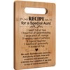 Popular Birthday Gifts for Aunt, Cutting Board Gift for Auntie, Cute Aunt Gifts from Niece Nephew, Mother's Day Gifts for Auntie
