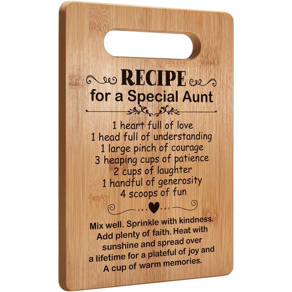 Popular Birthday Gifts for Aunt, Cutting Board Gift for Auntie, Cute Aunt Gifts from Niece Nephew, Mother's Day Gifts for Auntie