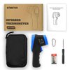 BTMETER BT-1500 Non-Contact Pyrometer 30:1 Industrial Laser Thermometer Gun, -58℉ to 2732℉ (-50℃ ~ 1500℃) High Temp Infrared Thermometer (NOT for Human)