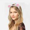 AEGYPIUS Cat Ears Headband Velvet Headbands for Women Soft Plush Material Headband Perfect for Cosplay Velvet Hairband Cat Headband for Parties Ideal for Women and Girls