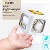 YHYLCH Montessori Baby Sensory Toys for 1 Year Old, Travel Activities Busy Cube Infant Boys Girls Birthday Gifts Toddlers Educational Learning Toy for 1-3 (White Cube)