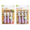 Munchkin® Raise™ Toddler Fork and Spoon Utensil Set, 6 Pack, Purple