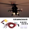 ZLXHDL 8pcs Rc Light Kit Rc Accessory with 23.6inch Cable,Light System for Rc Airplane Helicopter