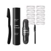 Eyebrow Stamp Stencil Kit, Long Lasting Eyebrow Stamp and Eyebrow Shaping Kit with 10 Reusable Eyebrow Stencils, 1 Spiral Brow Brushes, 1 Eyebrow Trimmer，DARK BROWN