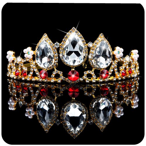 TOBATOBA Princess Crown for Women Girls, Rapunzel Crown Rapunzel Tiara Princess Tiara Dress-up Crown Headband, Women Halloween Costume Cosplay Birthday Wedding Hair Accessories