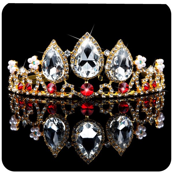 TOBATOBA Princess Crown for Women Girls, Rapunzel Crown Rapunzel Tiara Princess Tiara Dress-up Crown Headband, Women Halloween Costume Cosplay Birthday Wedding Hair Accessories