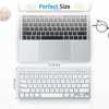 OMOTON Bluetooth Keyboard for Mac, Compact Wireless Keyboard Compatible with MacBook Pro/Air, iMac, iMac Pro, Mac Mini, Mac Pro Laptop and PC (Silver)