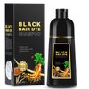 Black Hair Dye Shampoo 3 in 1, Hair Color Shampoo for Women Men Gray Coverage, Herbal Hair Dye 500ml