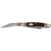 Old Timer 44OT Workmate Traditional Folding Pocket Knife with 4 High Carbon Stainless Steel Blades, Sawcut Handle, and Convenient Size for EDC, Whittling, Camping, Hunting, General Use, and Outdoors , Brown